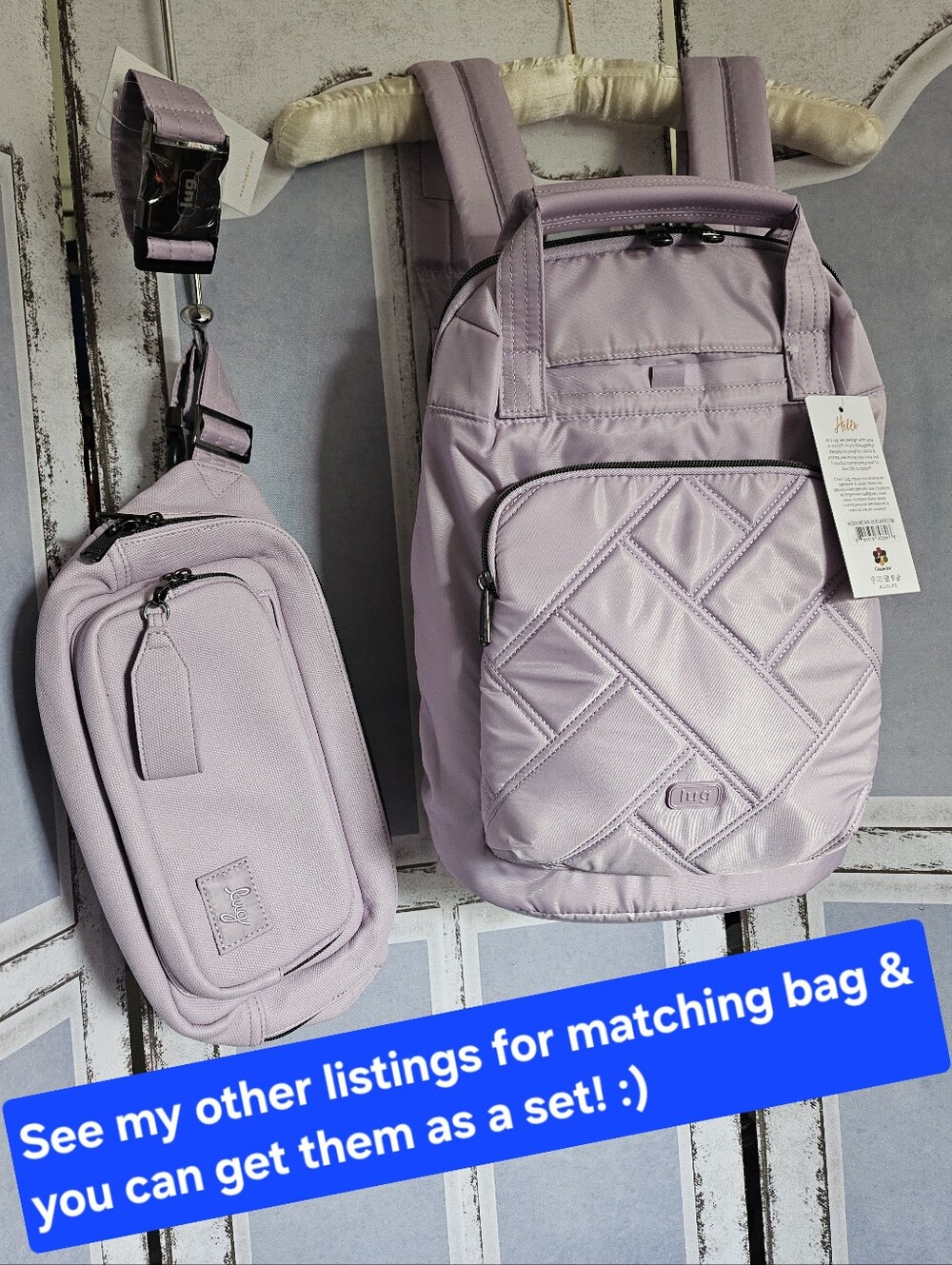 $80 Retail, NWT Lug Sugarplum Backpack, Sold Out & Hard-to-Find Color - Picture 14 of 14